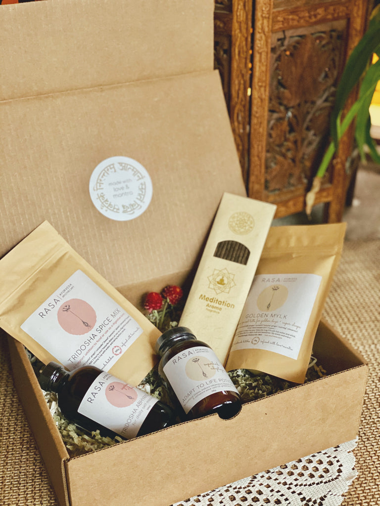 Ayurvedic Holiday Gift Box: Full Kit - Rasa Ayurveda Apothecary